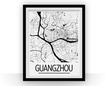 Charger l'image dans la galerie, Guangzhou Map Poster - china Map Print - Art Deco Series