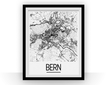 Charger l'image dans la galerie, Bern Map Poster - switzerland Map Print - Art Deco Series