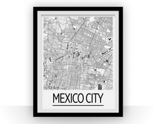 Load image into Gallery viewer, Mexico City Map Poster - mexico Map Print - Art Deco Series