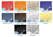 Load image into Gallery viewer, Shenzhen Map Print - Choose your color