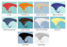 Load image into Gallery viewer, Provincetown Map Print - Choose your color