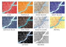 Load image into Gallery viewer, Quebec Map Print - Choose your color
