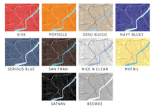 Load image into Gallery viewer, Toledo Ohio Map Print - Choose your color