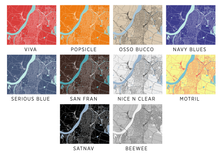 Charger l'image dans la galerie, Affiche cartographique de Kolkata - Style Classique