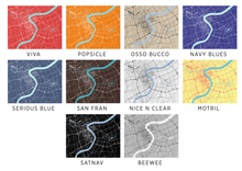 Load image into Gallery viewer, Shanghai Map Print - Choose your color