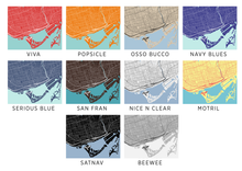 Load image into Gallery viewer, Toronto Map Print - Any Color You Like