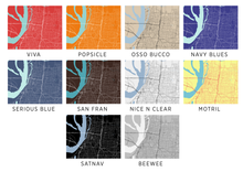 Load image into Gallery viewer, Memphis Map Print - Choose your color