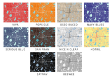 Load image into Gallery viewer, Orlando Map Print - Choose your color