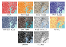 Load image into Gallery viewer, Tokyo Map Print - Choose your color