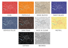 Load image into Gallery viewer, Manchester Map Print - Choose your color