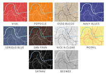 Load image into Gallery viewer, Nashville Map Print - Choose your color