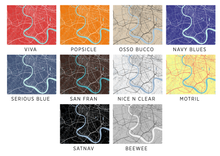 Charger l'image dans la galerie, Affiche cartographique de Bangkok - Style Classique