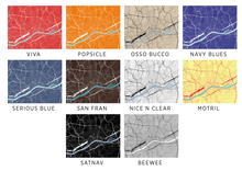 Load image into Gallery viewer, Frankfurt Map Print - Choose your color