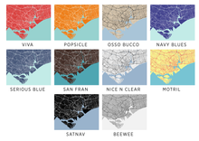 Load image into Gallery viewer, Singapore Map Print - Choose your color