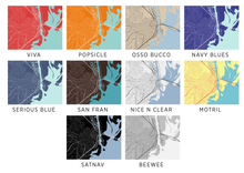 Load image into Gallery viewer, Mobile Map Print - Choose your color