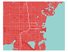 Load image into Gallery viewer, St Petersburg Florida Map Print - Choose your color
