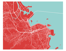 Charger l'image dans la galerie, Affiche cartographique de Rio de Janeiro - Style Classique