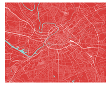 Load image into Gallery viewer, Manchester Map Print - Choose your color