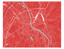 Load image into Gallery viewer, Salzburg Map Print - Choose your color