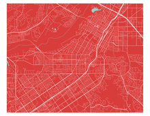 Charger l'image dans la galerie, Affiche cartographique de Riverside - Style Classique