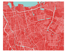 Charger l'image dans la galerie, Affiche cartographique de Jakarta - Style Classique