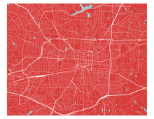Charger l'image dans la galerie, Affiche cartographique de Greensboro - Style Classique