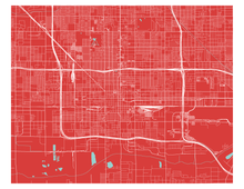 Load image into Gallery viewer, Phoenix Map Print - Choose your color