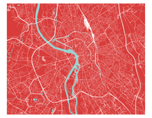 Load image into Gallery viewer, Toulouse Map Print - Choose your color