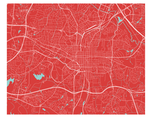 Charger l'image dans la galerie, Affiche cartographique de Raleigh - Style Classique