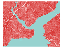 Charger l'image dans la galerie, Affiche cartographique de Istanbul - Style Classique