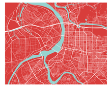 Load image into Gallery viewer, Taipei Map Print - Choose your color