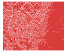 Charger l'image dans la galerie, Affiche cartographique de Bogota - Style Classique