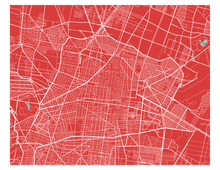 Load image into Gallery viewer, Mexico City Map Print - Choose your color