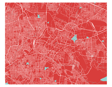 Charger l'image dans la galerie, Affiche cartographique de Bangalore - Style Classique