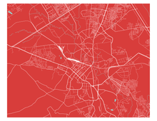Load image into Gallery viewer, Rawalpindi Map Print - Choose your color