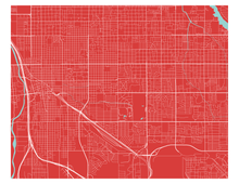 Load image into Gallery viewer, Tucson Map Print - Choose your color