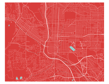 Load image into Gallery viewer, Colorado Springs Map Print - Choose your color