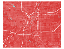 Load image into Gallery viewer, San Antonio Map Print - Choose your color