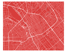 Load image into Gallery viewer, San Jose Map Print - Any Color You Like