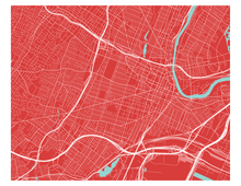 Charger l'image dans la galerie, Affiche cartographique de Newark - Style Classique