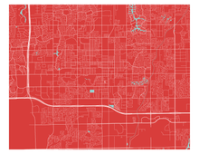 Load image into Gallery viewer, Chandler Map Print - Choose your color