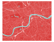 Load image into Gallery viewer, London Map Print - Choose your color