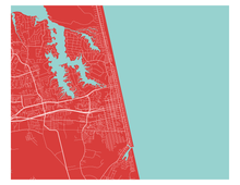 Load image into Gallery viewer, Virginia Beach Map Print - Choose your color