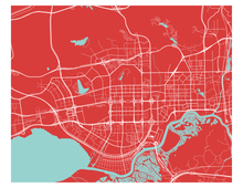 Load image into Gallery viewer, Shenzhen Map Print - Choose your color