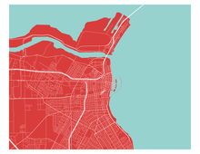 Charger l'image dans la galerie, Affiche cartographique de Corpus Christi - Style Classique