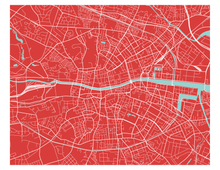 Charger l'image dans la galerie, Affiche cartographique de Dublin - Style Classique