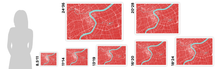 Load image into Gallery viewer, Shanghai Map Print - Choose your color