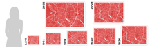 Load image into Gallery viewer, Madrid Map Print - Choose your color