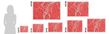 Load image into Gallery viewer, Lyon Map Print - Choose your color