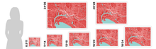 Load image into Gallery viewer, Melbourne Map Print - Choose your color
